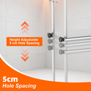 72 Inch Adjustable Stainless Steel Kitchen Rack