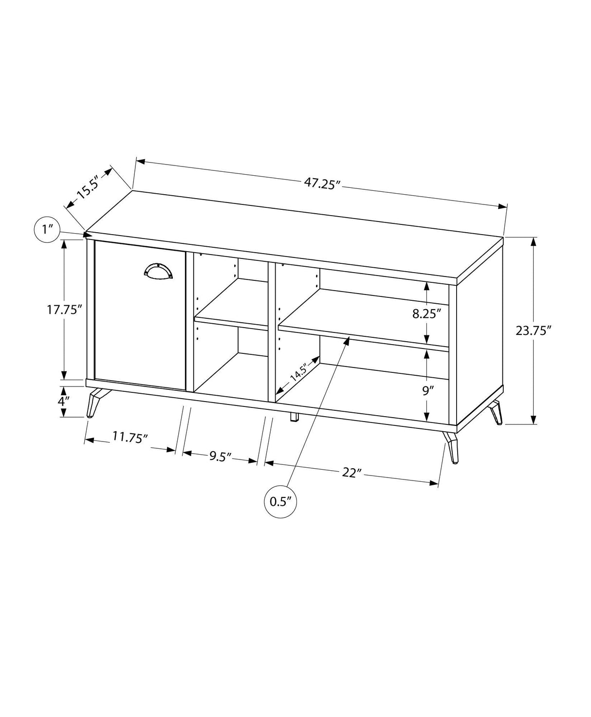 TV Stand, Console, Media Entertainment Center, Storage Cabinet, Contemporary & Modern - Best Buy Furniture