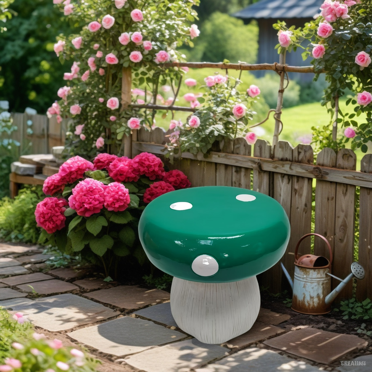 Mushroom Model Statue Stool