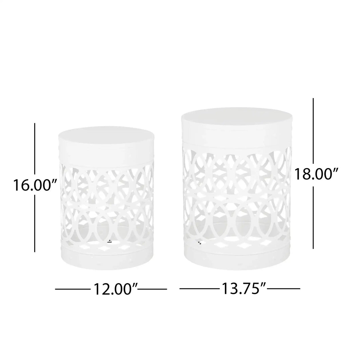 Outdoor Metal S/2 End Table - Best Buy Furniture
