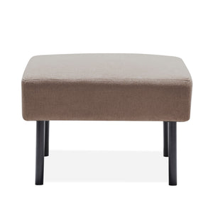 Modern L Shaped 3 Seater Sofa With Ottoman, Upholstered Couch For Small Spaces