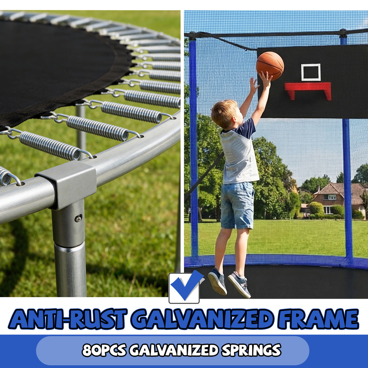 14FT Trampoline with Enclosure Net