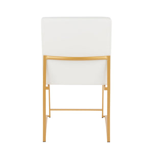 Fuji - Contemporary Stylish Frame, High Back Dining Chair (Set of 2)