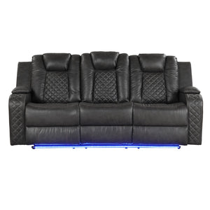 Benz - Power Recliner Set With LED Lighting And USB Charging
