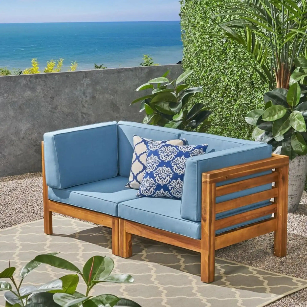Oana - 2 Piece Loveseat Set With Water Resistant Cushions - Best Buy Furniture