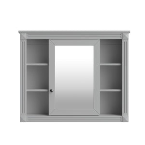 Bathroom Vanity With Top Sink, Mirror Cabinet, 2 Soft Closing Doors & 2 Drawers