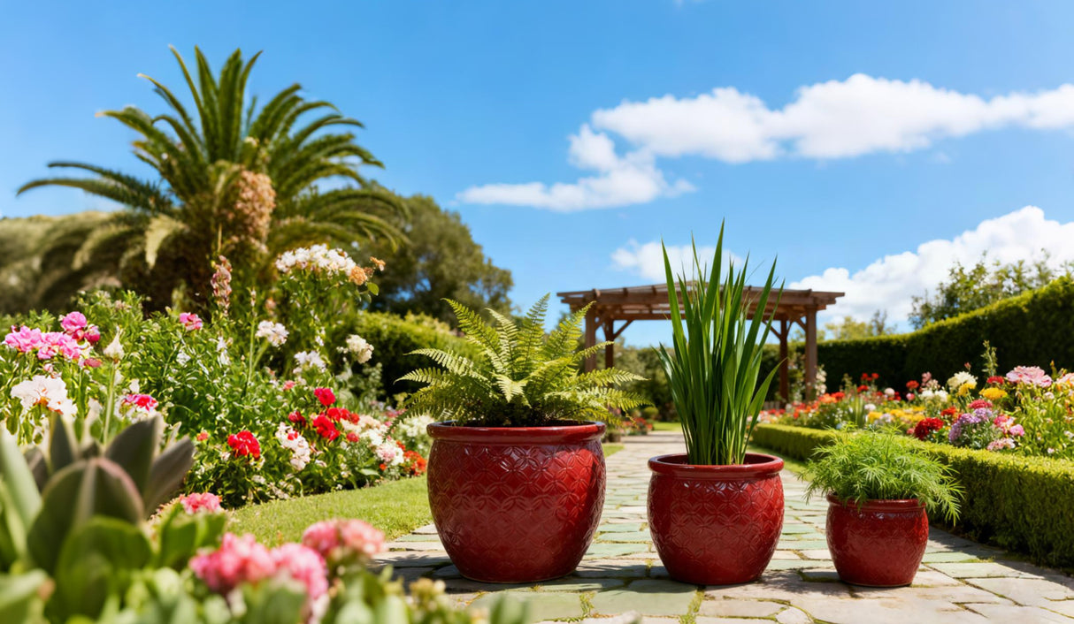 Handmade Ceramic Flower Pot Set of 3