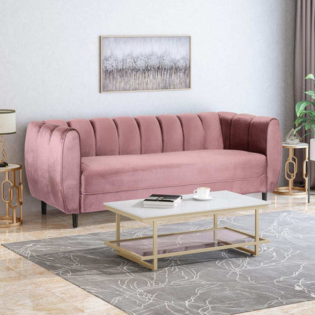 Miranda - Modern Glam Velvet 3 Seater Sofa - Best Buy Furniture