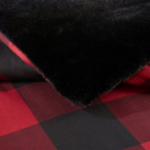 King/Cal King Faux Wool to Faux Fur Down Alternative Comforter Set