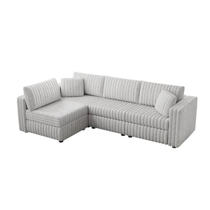 106.3" Soft L-shaped 4-Person Sofa