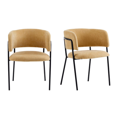 Modern Upholstered Arm Dining Chair Set - Best Buy Furniture