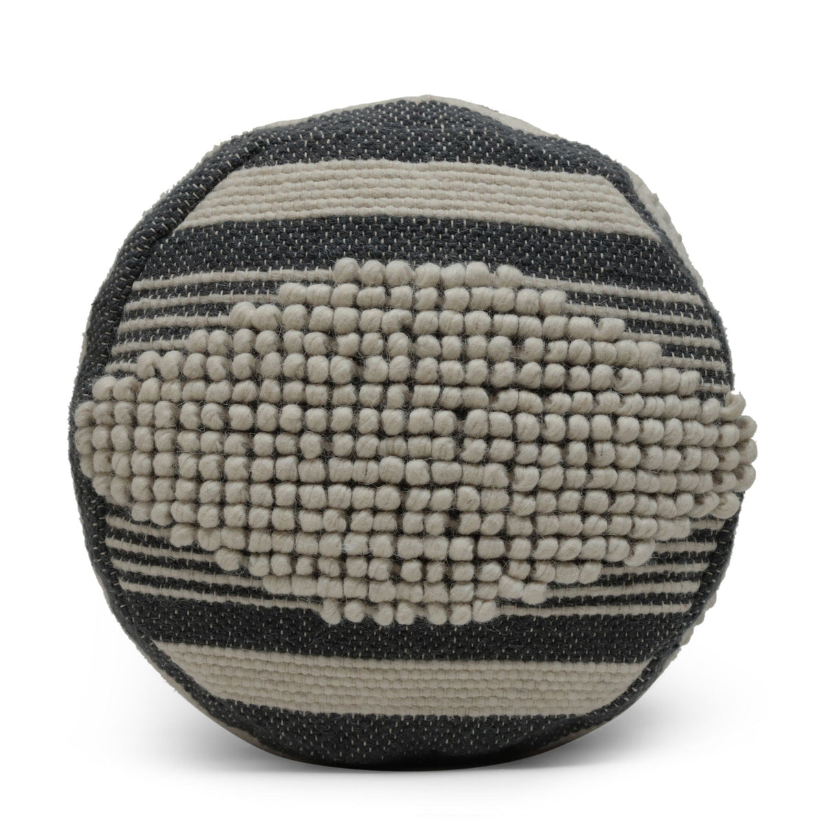 Diamond Handcrafted Cylindrical Pouf