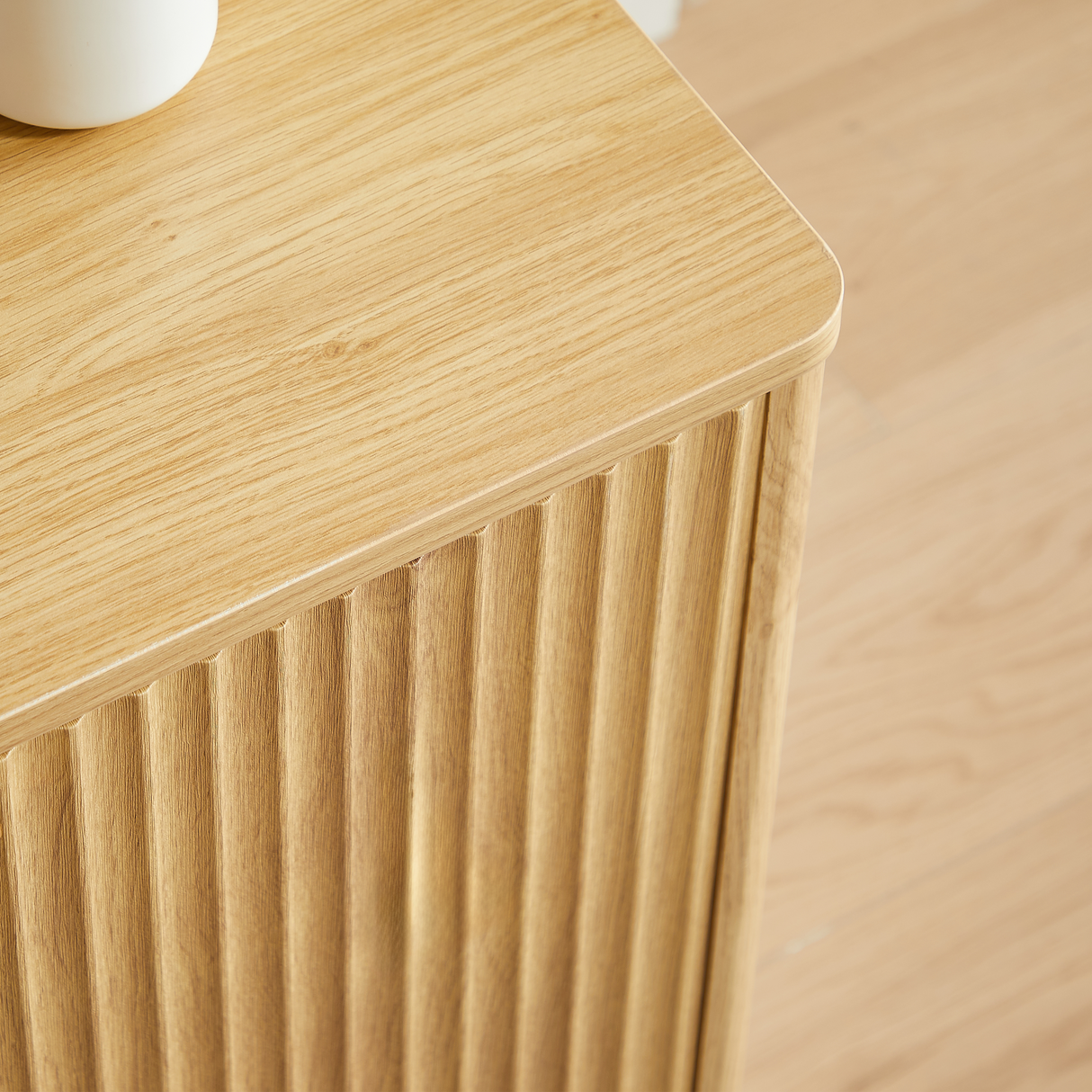 34.3" Modern Wavy Sideboard with Curved Contour Design