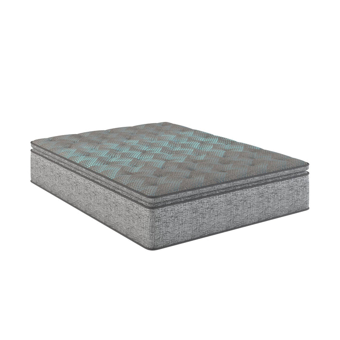 12" Hybrid Euro Top Mattress with Plush Comfort and Cooling Foam - Dark Gray
