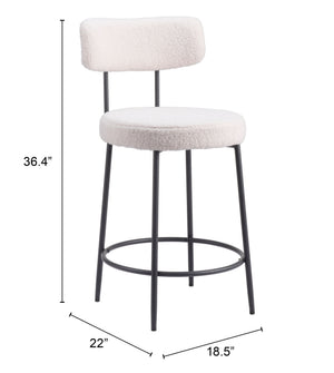 Zuo Modern Blanca Counter Stool (Set of 2)