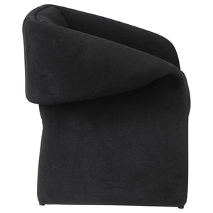 Mcdonald - Upholstered Sloped Arm Accent Chair - Black