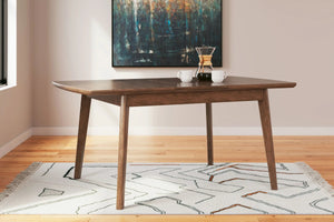 Lyncott - Rectangular Dining Room Butterfly Extension Table - Brown - Best Buy Furniture