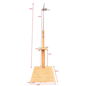 Outdoor Garden Pool Shower With Chassis Board For Patio