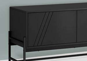 TV Stand, Modern Design Console, Media Entertainment Center, Storage Cabinet, Contemporary & Modern - Black - Best Buy Furniture
