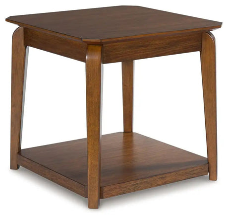 Trenmour - Square End Table - Medium Brown - Best Buy Furniture