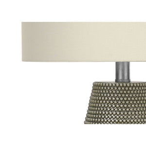 Lighting, Table Lamp, Resin, Contemporary - Gray