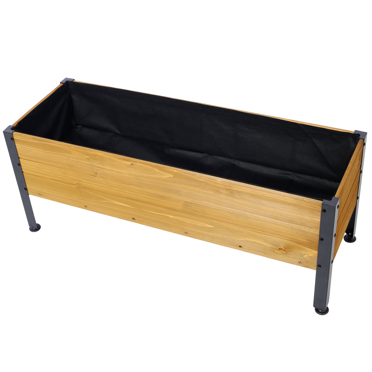 Wood Rectangular Garden Planter Box