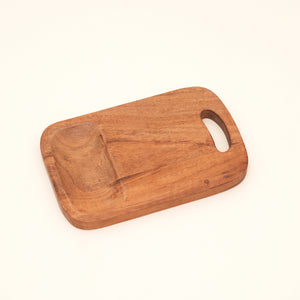 Acacia Wood Cutting Board with Built-In Handle