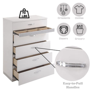 Naima II - High Gloss Chest - White - Best Buy Furniture