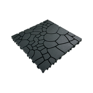 Stone Texture 12" Patio Deck Tiles - 44pcs