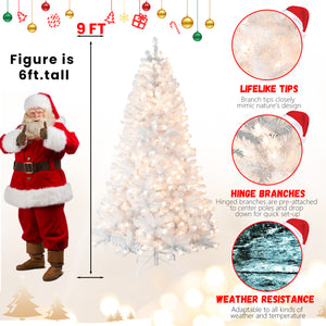 9FT Pre-Lit Christmas Tree