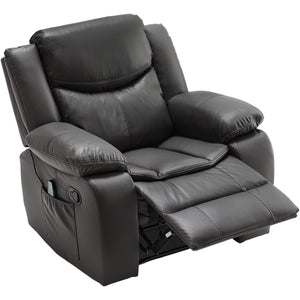 Recliner Chair With Vibration And Heating - Gray