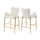Velvet Fabric Counter Height Bar Stools (Set of 2) - Best Buy Furniture