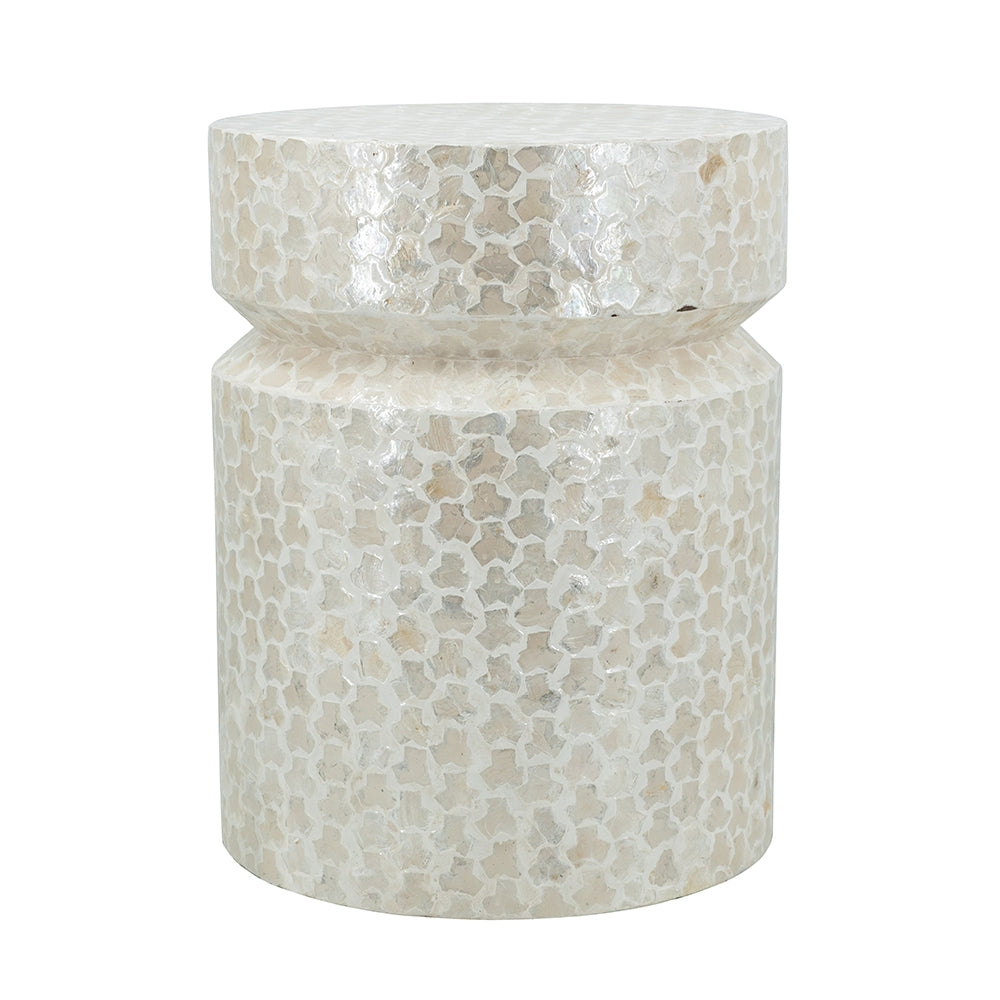 14x14x18" Round Wooden Accent Stool