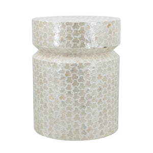 14x14x18" Round Wooden Accent Stool