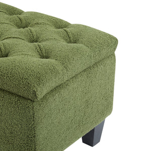 Ottoman Bench & Storage - Green