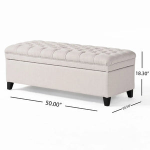 Juliana - Storage Ottoman With Birch Legs - Best Buy Furniture