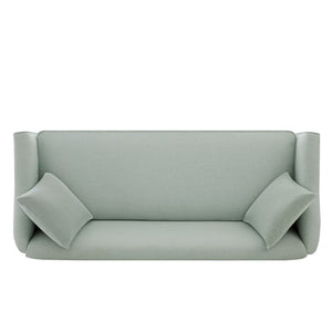 3 Seater Sofa With Wrap Around Armrests And Throw Pillows
