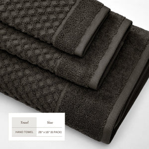 Cotton Diamond Waffle Weave Bath Towel Set - Grayson Collection