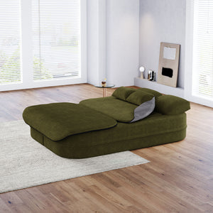 2 In 1 Foldable Sofa Bed With Multi Functional Blanket, Floor Lounge Sofa