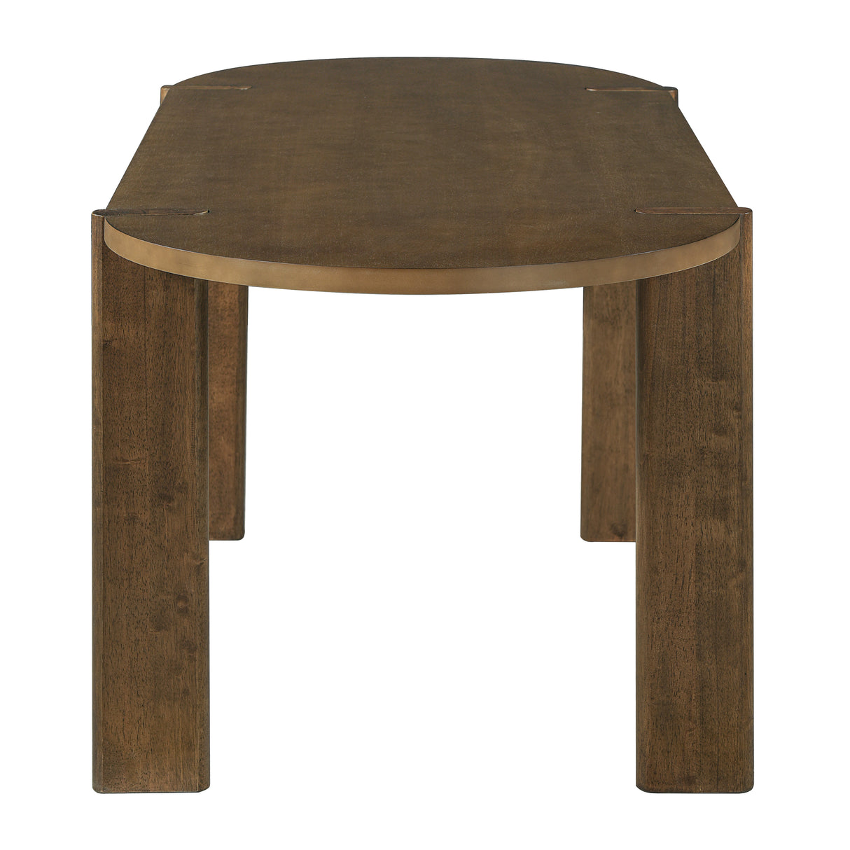 7 Pieces Modern Oval Dining Set, Rustic Farmhouse Solid Wood Kitchen Table Set for 6