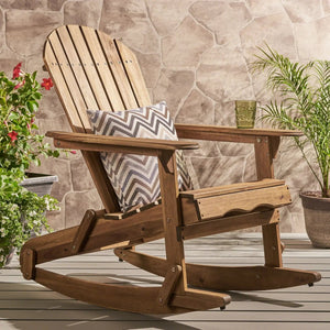 Outdoor Adirondack Rocking Chair With Hand Crafted Details - Best Buy Furniture