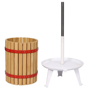 Manual Juice Maker Fruit Wine Press And Crusher With Filter Bag For Apple, Grape, And Berries - Green