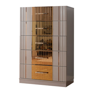 Lorenzo - 5 Drawer Chest - Gray