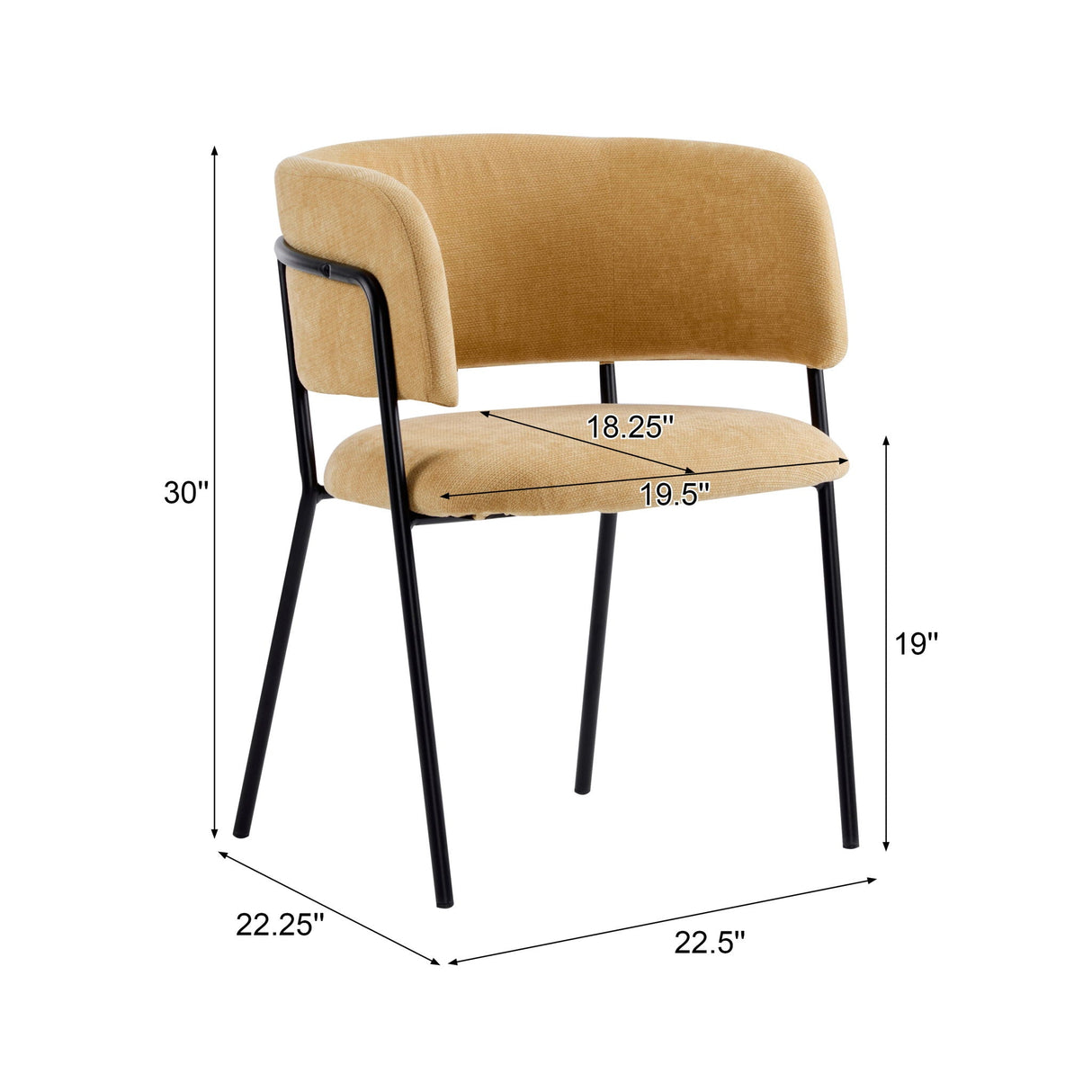 Modern Upholstered Arm Dining Chair Set - Best Buy Furniture