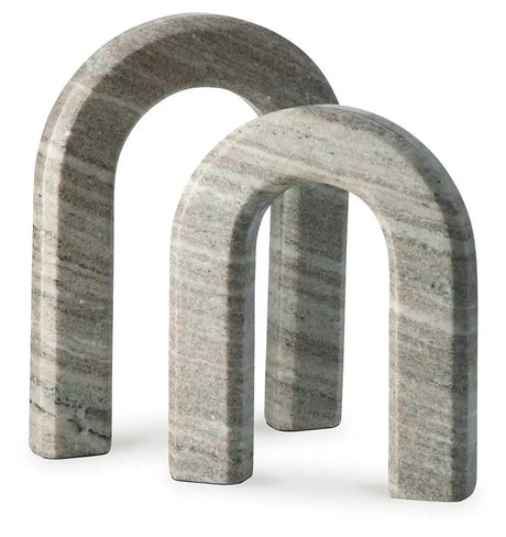 Keithton - Sculpture Set (Set of 2) - Taupe - Best Buy Furniture