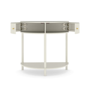 Demi Lune - Console Table With 2 Storage Drawers