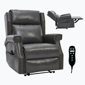 Manual Recliner Chair  With Heavy Duty Motion Mechanism, 8 Vibrating Nodes And 3 Massage Modes For Living Room
