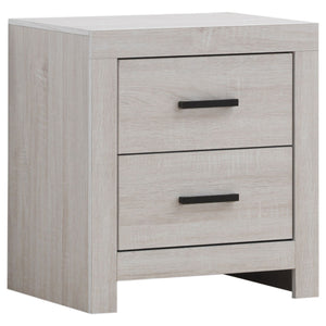 Geary - 4 Piece King Panel Bedroom Set With 2 Nightstands And Dresser - White