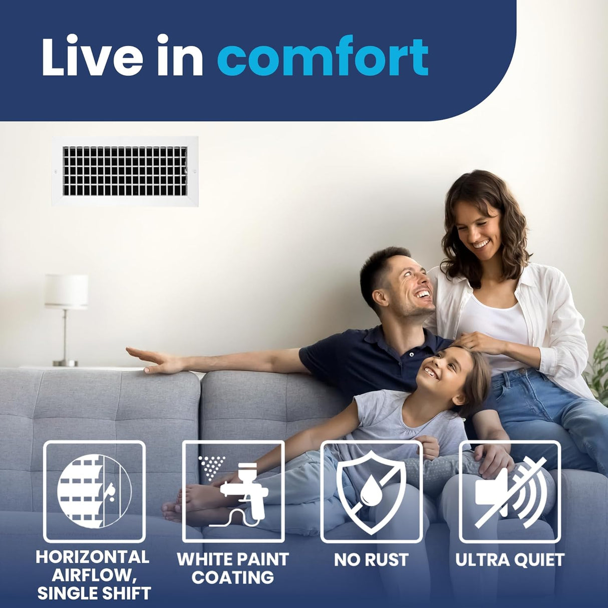 AC Register Vent Cover 14X6 Inch - Box of 20