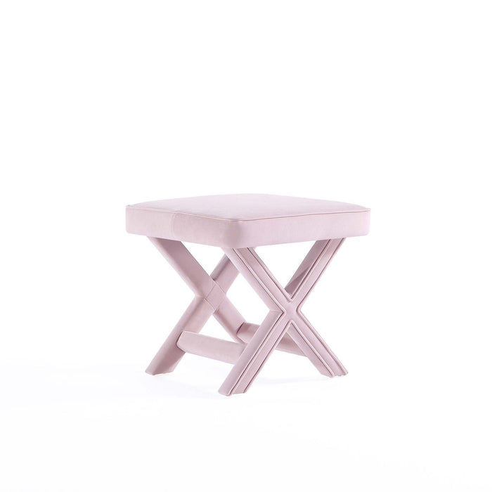 Accent Bench with Piped Cushion and Solid Wood Frame - Multiple Colors